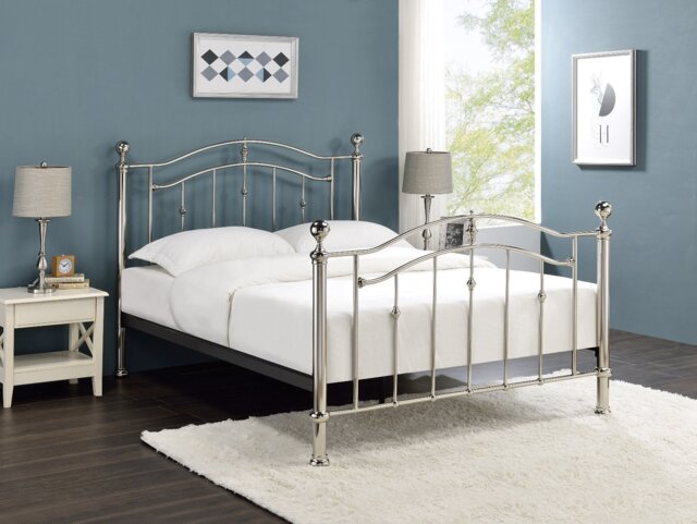 Limelight Callisto Chrome Bed Frame-Double - image 1