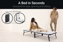 Jay-Be® CE70 Compact Folding Bed with e-Fibre Mattress, Single - thumbnail 7