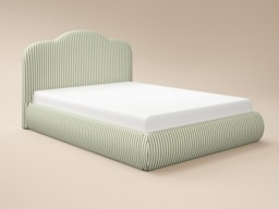 SOLACE+CO Skylynn Cloud Ottoman Bed Striped Woven Fabric Double Green - thumbnail 7
