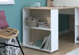 Parisot Lucas Mid Sleeper with Pull Out Desk and Storage - thumbnail 3
