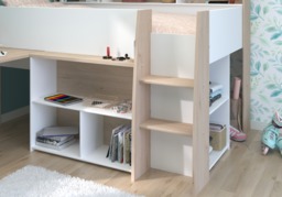 Parisot Lucas Mid Sleeper with Pull Out Desk and Storage - thumbnail 5