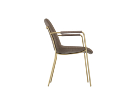 LPD Antibes Russet Dining Table With Carlo Taupe Arms with 4 Chairs - thumbnail 7