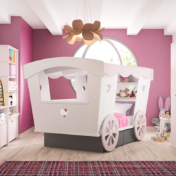 Mathy by Bols Carriage Bed with Storage Drawers