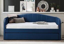 Flintshire Fabric Day Bed with Trundle-Grey - thumbnail 6