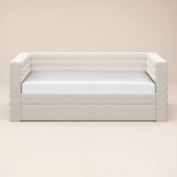 Flair Yuma Guest Bed Cream Boucle - thumbnail 4