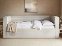 Flair Yuma Guest Bed Cream Boucle - thumbnail 3