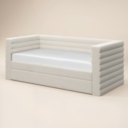 Flair Yuma Guest Bed Cream Boucle - thumbnail 5