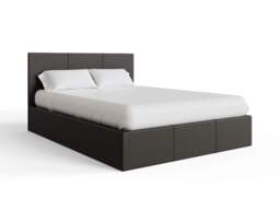GFW End Lift Ottoman Storage Bed-Double-Grey Fabric - thumbnail 4