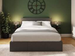 GFW End Lift Ottoman Storage Bed-Double-Grey Fabric - thumbnail 3