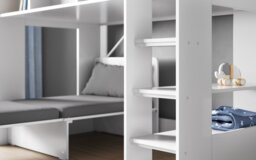 Flair Wizard Junior High Sleeper With Pull Out Futon Black - thumbnail 5