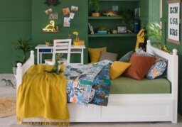 Little Folks Furniture Fargo Small Double Bed and Trundle-Painswick Blue - thumbnail 3
