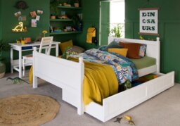 Little Folks Furniture Fargo Small Double Bed and Trundle-Painswick Blue - thumbnail 2