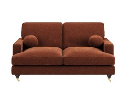 SOLACE+CO Addison 2 Seater Sofa with Caster Legs Burnt Orange Chenille - thumbnail 3