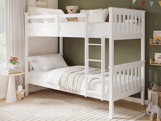 Flair Cypress Detachable Bunk Bed White - image 1