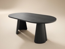 SOLACE+CO Ebony 4-6 Seater Round Extendable Dining Table Black - thumbnail 7
