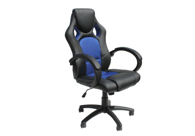 Alphason Daytona Faux Leather Racing Chair-Black and Blue - image 1