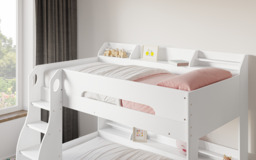 Flair Flick Storage Bunk Bed White - thumbnail 3