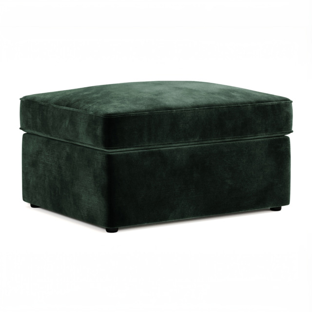 Jay-Be® Footstool Bed-Luxe Velvet Bottle Green - image 1
