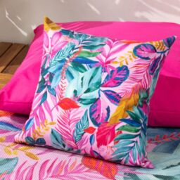 "Furn Psychedelic Jungle 43 x 43cm Outdoor Polyester Cushion-Multicolour "