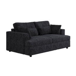 SOLACE+CO Drew 2 Seater Sofa Charcoal Chenille - thumbnail 4