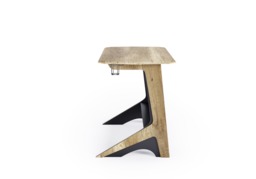 Alphason Jersey Black and Oak Finish Desk With Holders - thumbnail 5