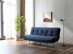Limelight Remi Cord Fabric Sofa Bed-Navy - thumbnail 3