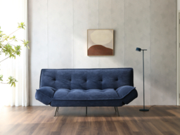 Limelight Remi Cord Fabric Sofa Bed-Navy - thumbnail 2