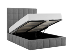 Limelight Starla Boucle Fabric Ottoman Bed Frame-Dove Grey-Kingsize - thumbnail 6