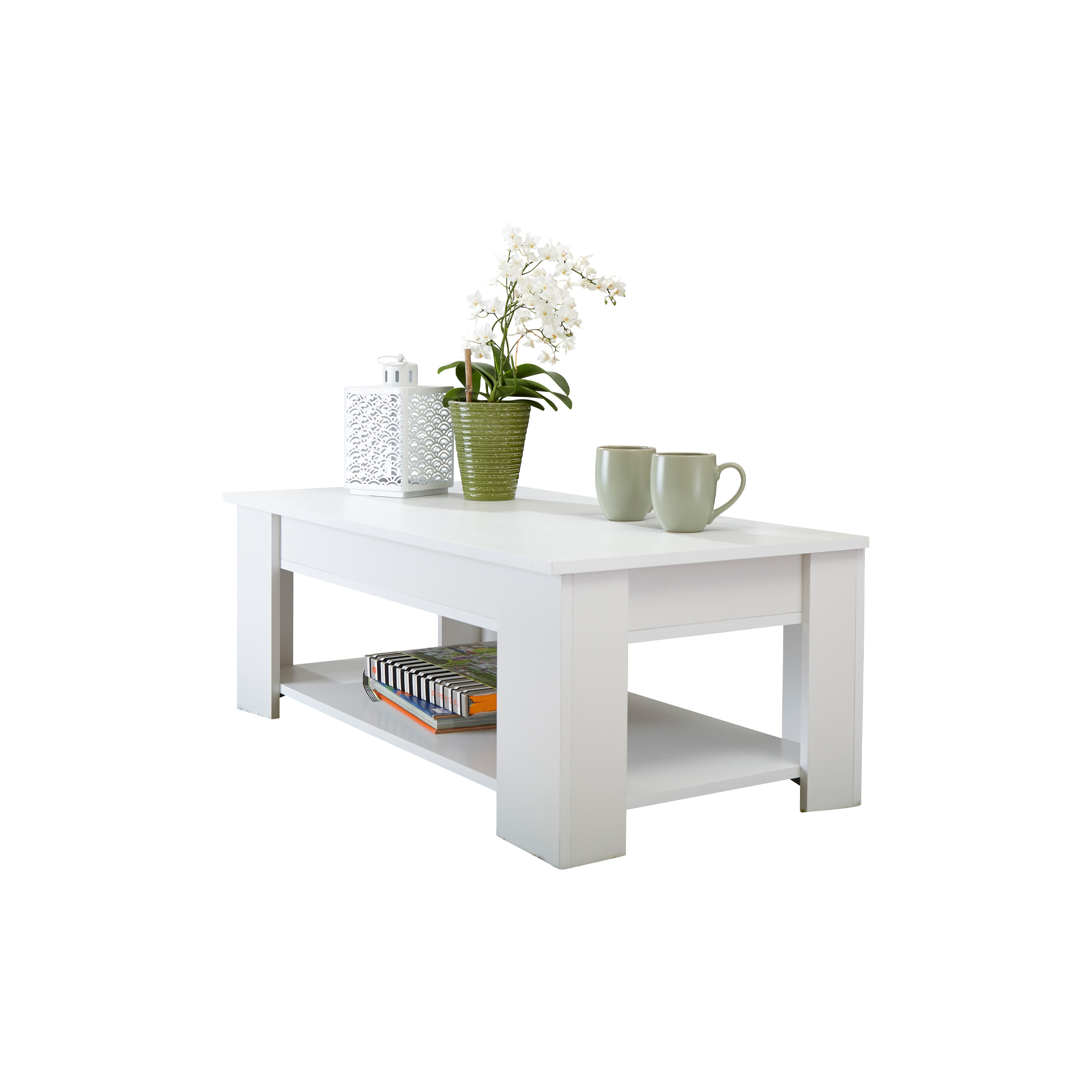 GFW Lift Up Coffee Table White - image 1