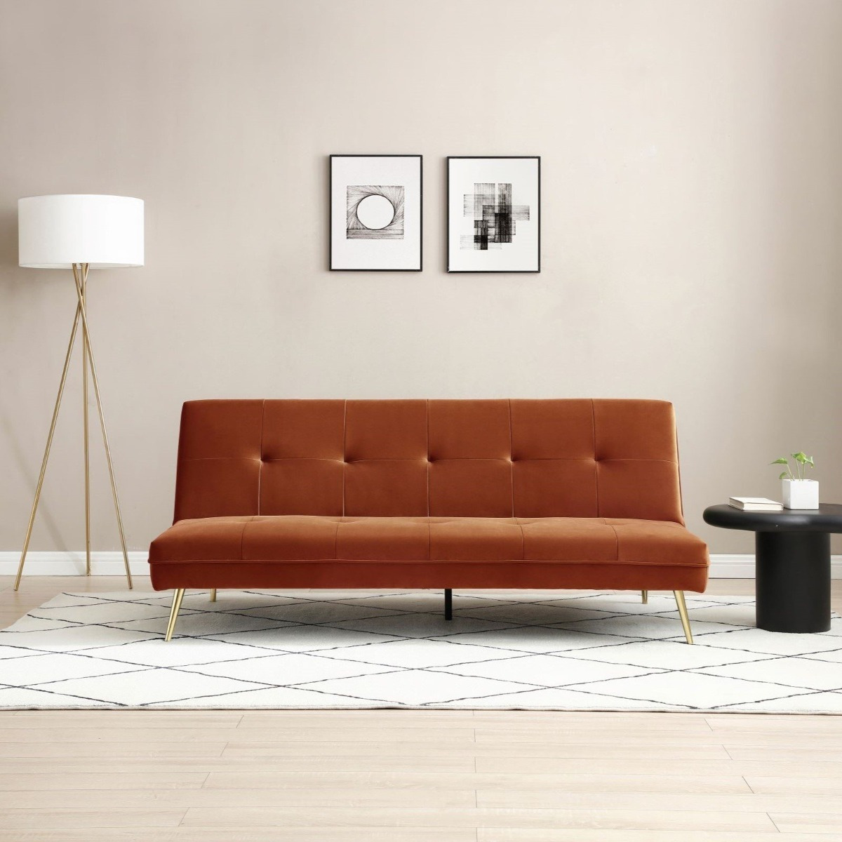 Kendal Sofa Bed Orange - image 1