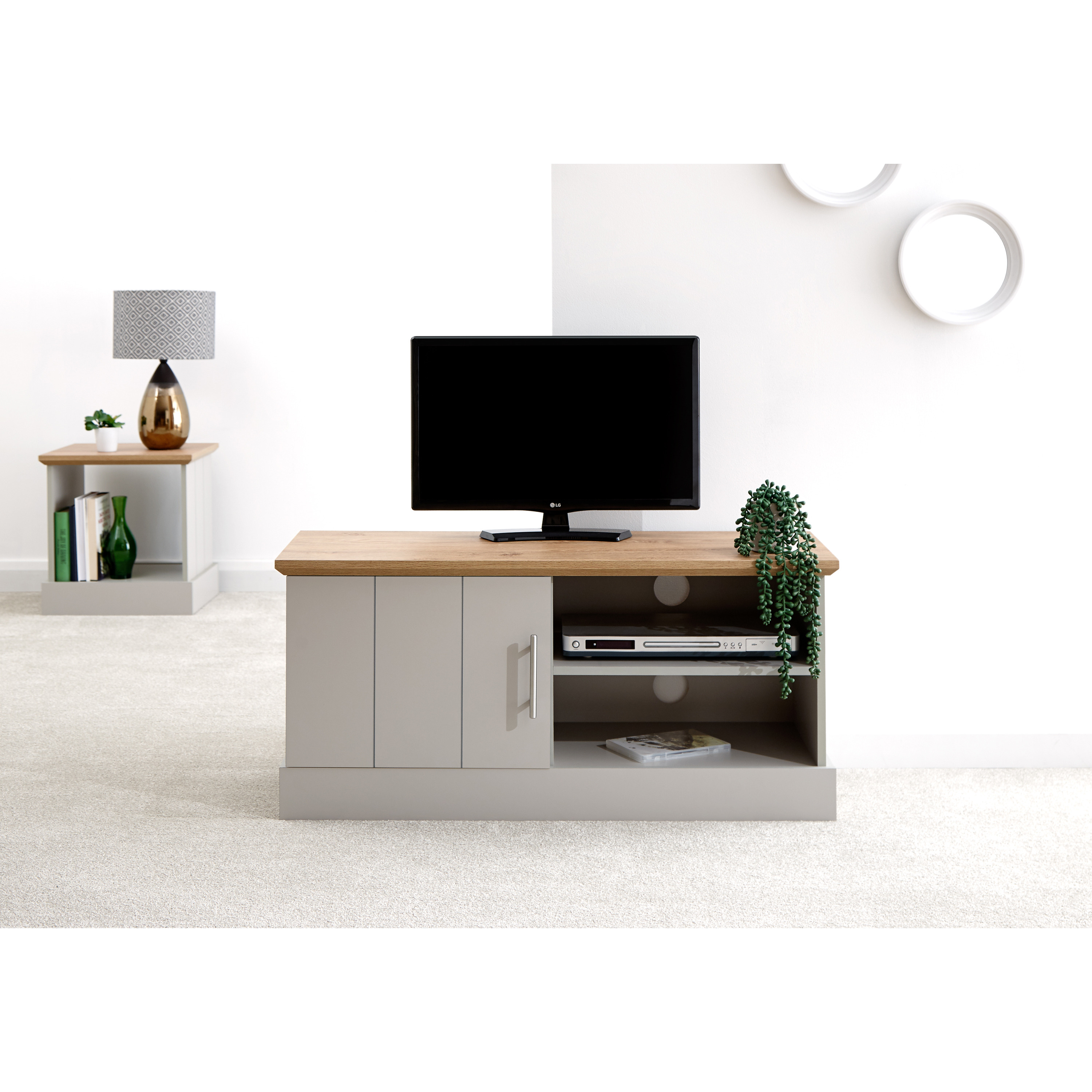 GFW Kendal Small TV Unit Grey - image 1