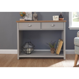 GFW Lancaster Console Hall Table Grey - thumbnail 3