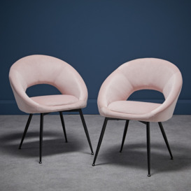 LPD Lulu Dining Chair (Pack of 2) Pink - thumbnail 2