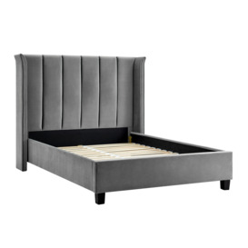Limelight Polaris Recycle Fabric Bed Frame Silver Double