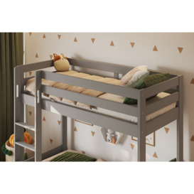 Noomi Nora Solid Wood Shorty Bunk Bed (FSC Certified) Grey - thumbnail 2