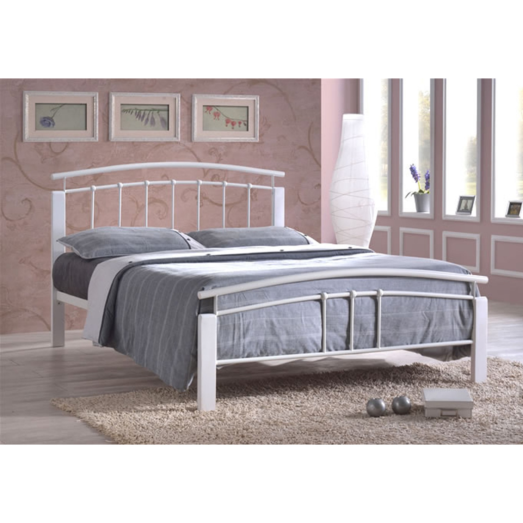 Time Living Tetras Bed Frame Silver Single - image 1