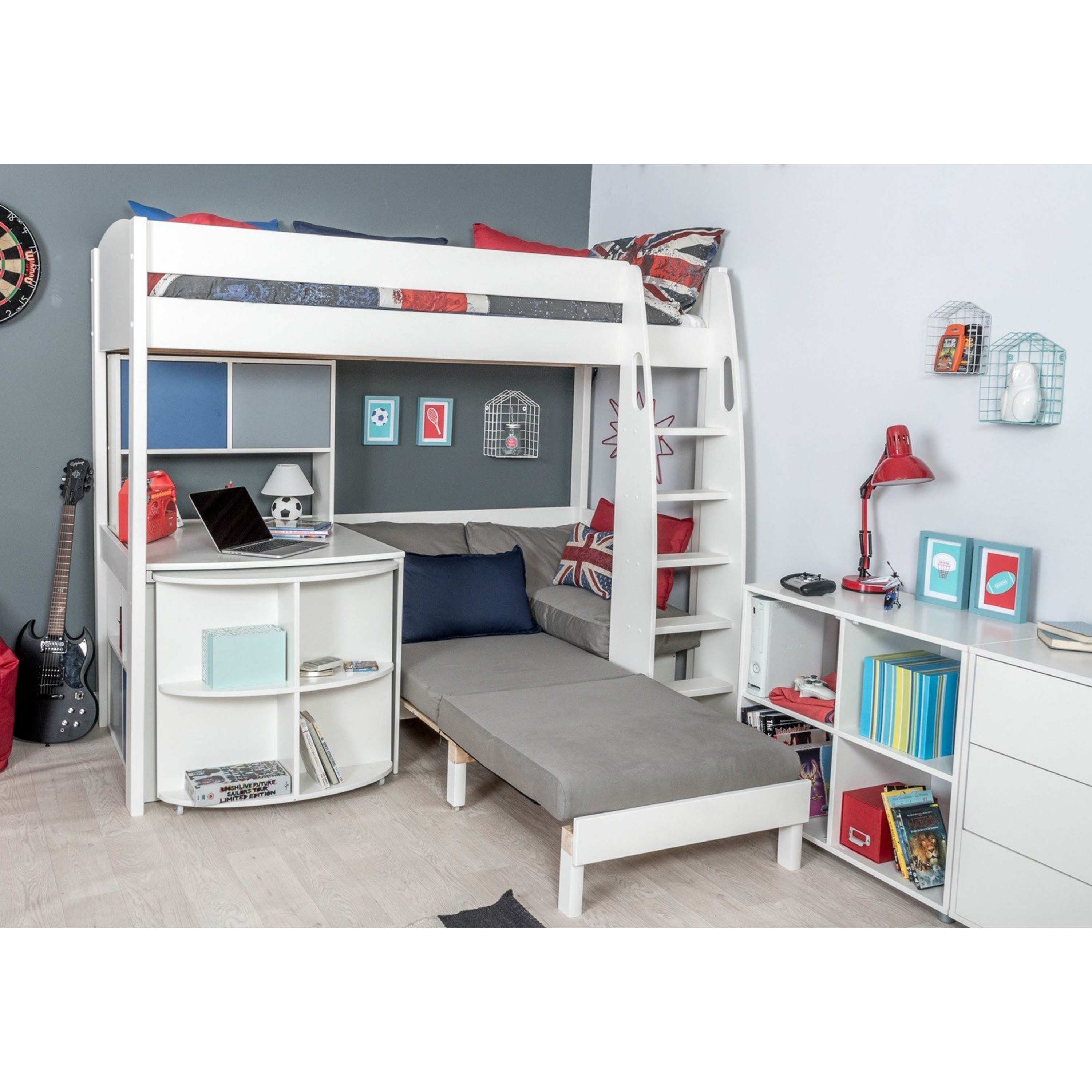 Stompa Cabin Bed With Sofa Kids Avenue Noah High Sleeper With Sofa