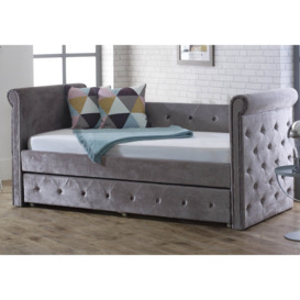 Limelight Zodiac Fabric Daybed With Trundle Silver - thumbnail 3