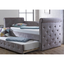 Limelight Zodiac Fabric Daybed With Trundle Silver - thumbnail 2