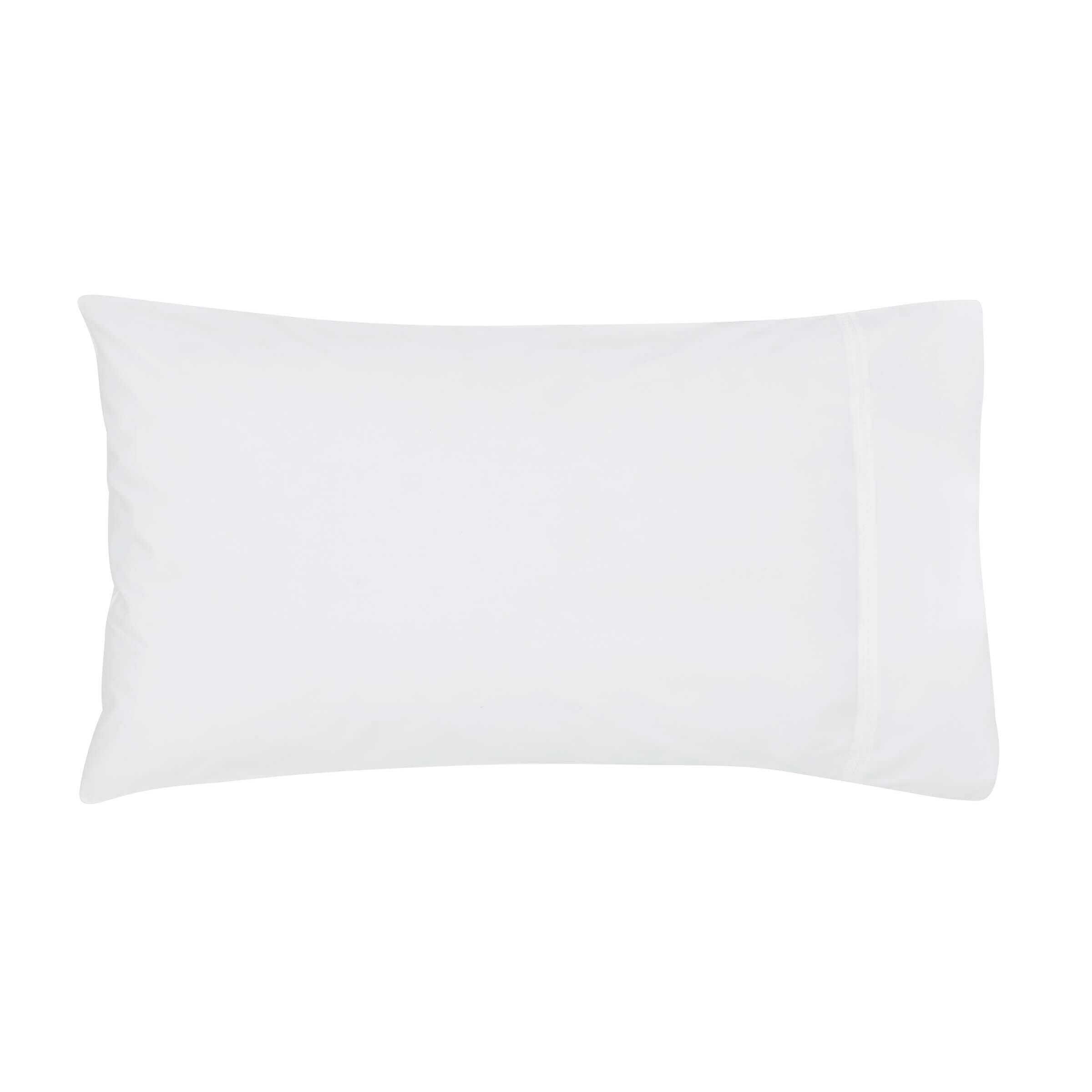 Bedeck of Belfast Fine Linens 300 Thread Count Egyptian Cotton Standard Pillowcase, White - image 1