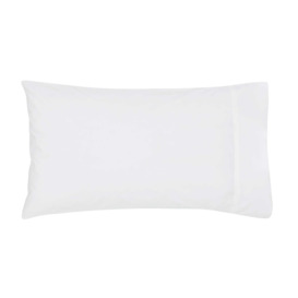Bedeck of Belfast Fine Linens 300 Thread Count Egyptian Cotton Standard Pillowcase, White - thumbnail 1