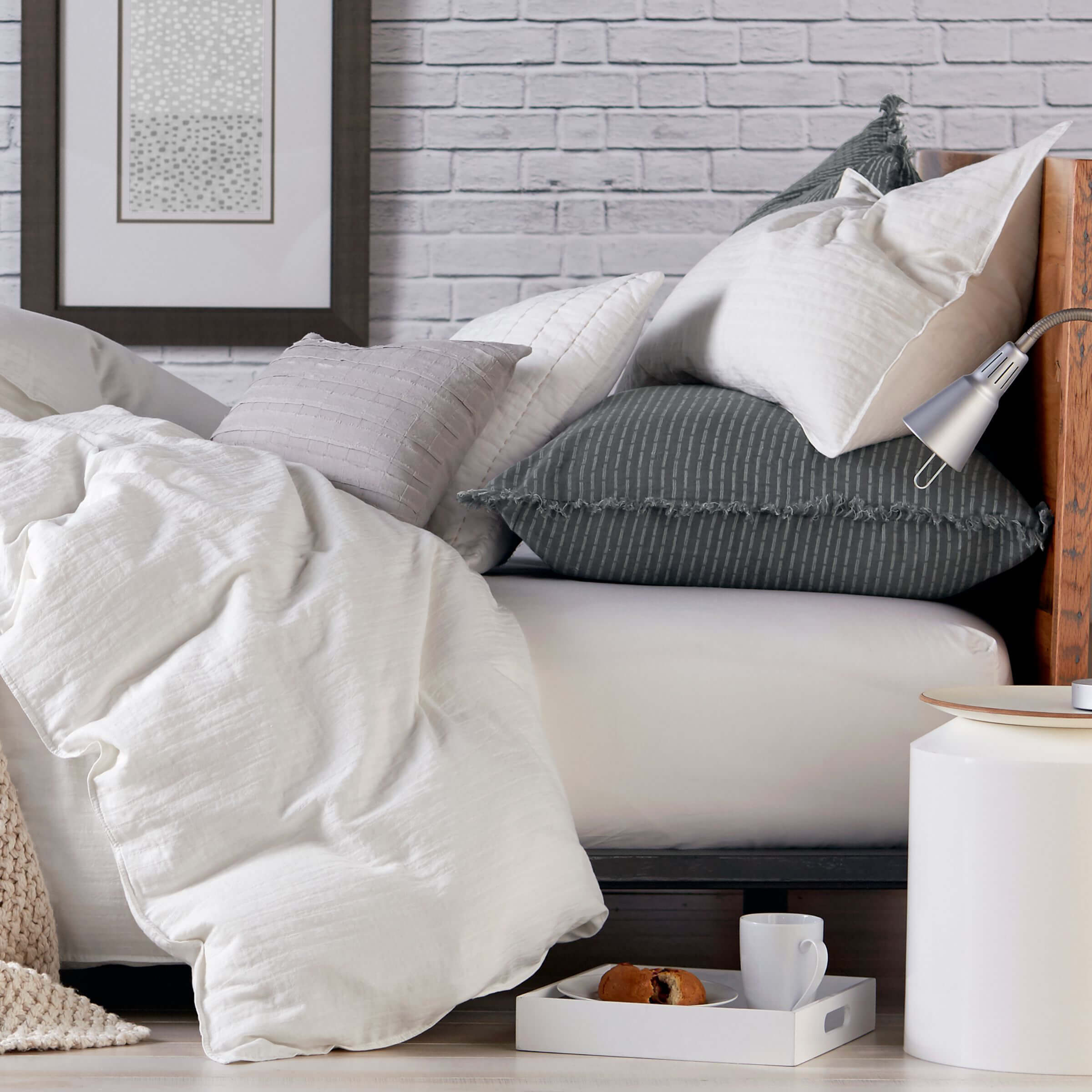 DKNY Comfy Double Duvet Cover, White