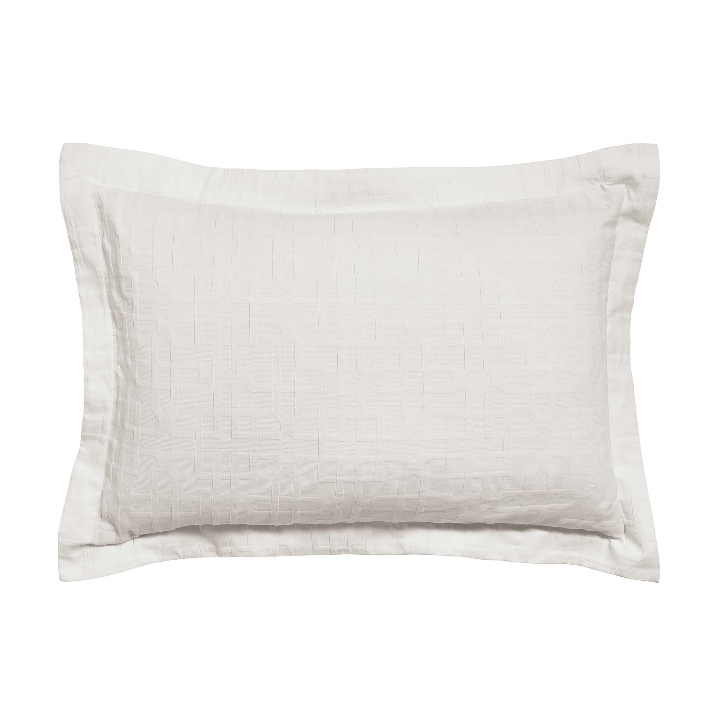 Sanderson Hampton Trellis Oxford Pillowcase, White - image 1
