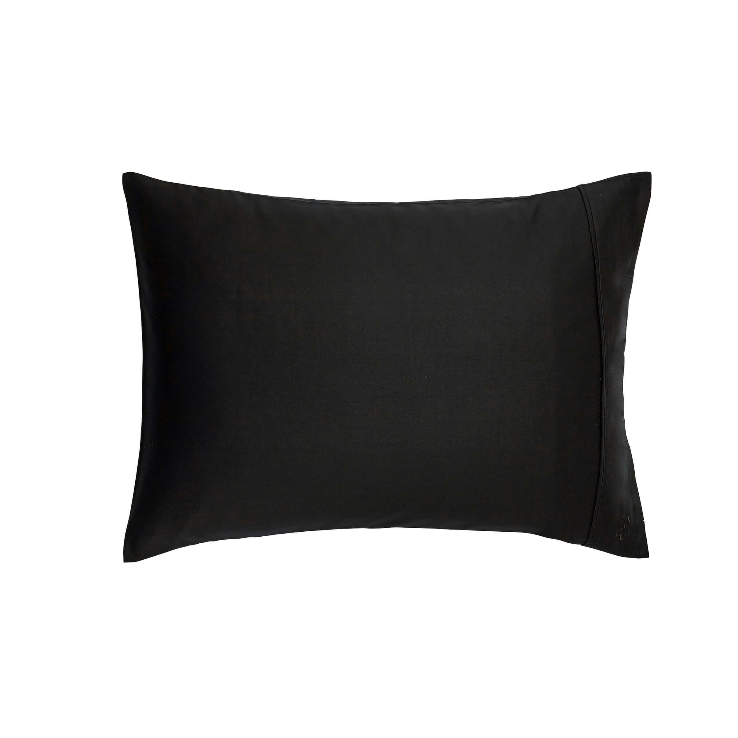 Ted Baker 250 Thread Count Plain Dye Standard Pillowcase, Black - image 1