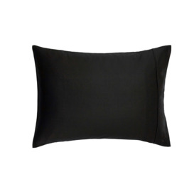 Ted Baker 250 Thread Count Plain Dye Standard Pillowcase, Black - thumbnail 1