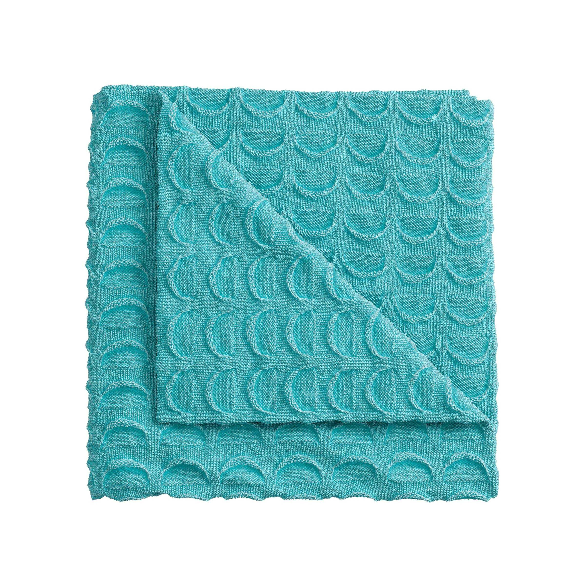 Helena Springfield Mimi Knitted Throw, Turquoise - image 1