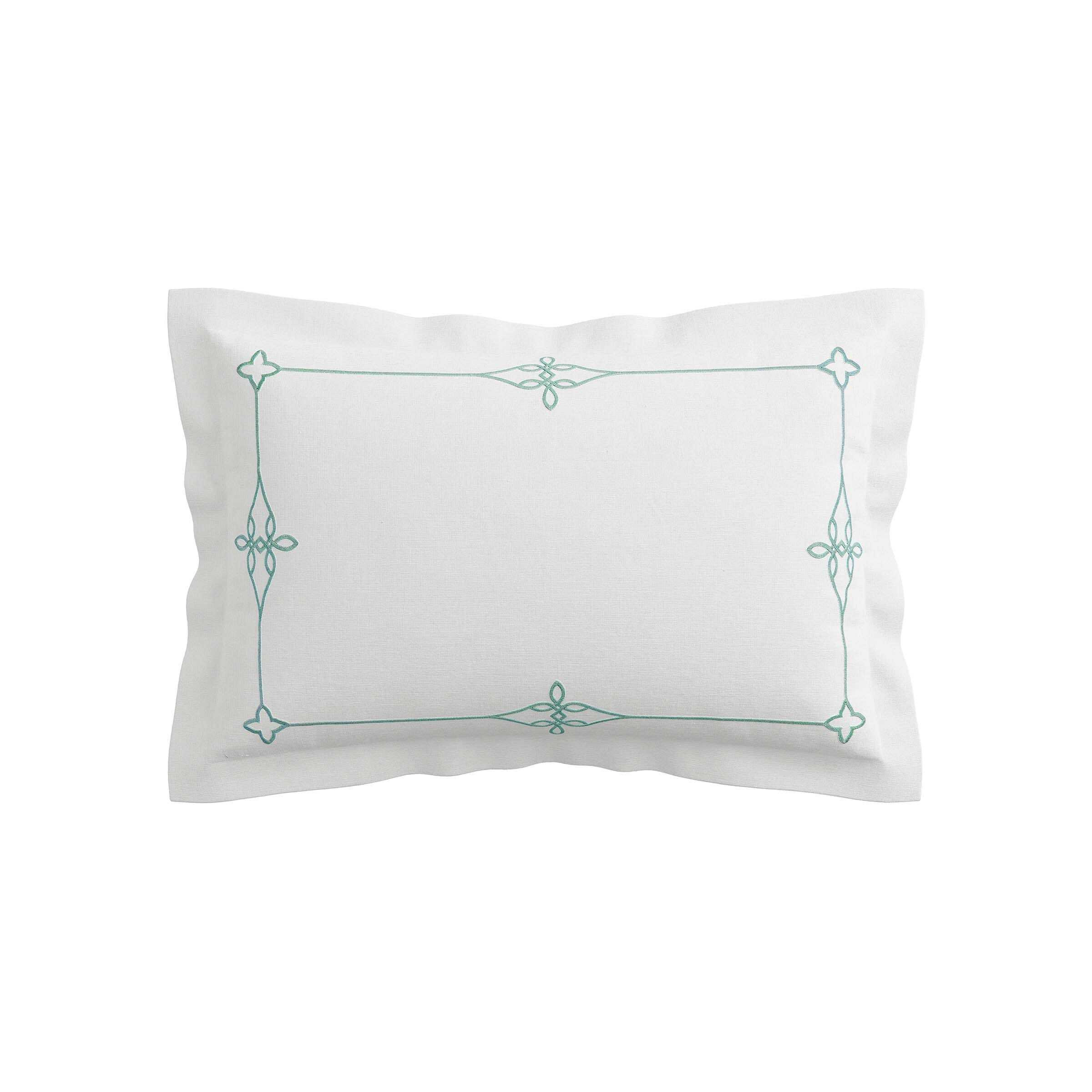 V&A Voysey Trail Oxford Pillowcase, Aqua