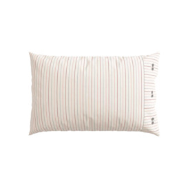 Bedeck of Belfast Celina Pair of Standard Pillowcases, Coral - thumbnail 1