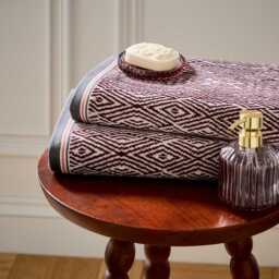Bedeck of Belfast Katara/Umma Bath Towel, Mulberry - thumbnail 2