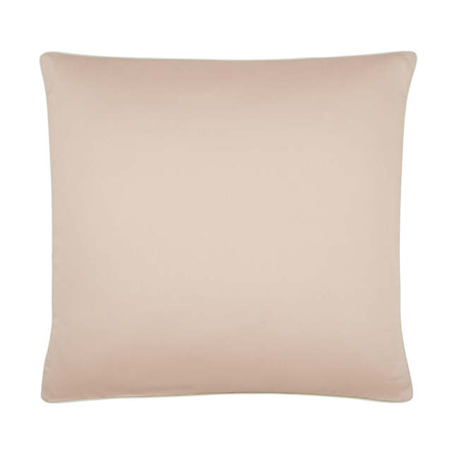 Harlequin Floreana Square Pillowcase, Fig Leaf & Coral - image 1